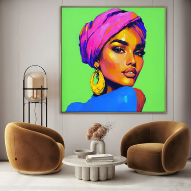 Quadro Stampa su Tela Volto Iconico - CupidoDesign