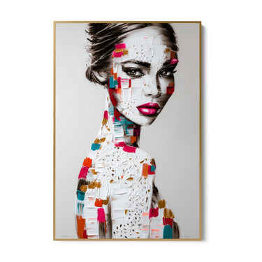 Quadro Stampa su Tela Volto Scomposto - CupidoDesign