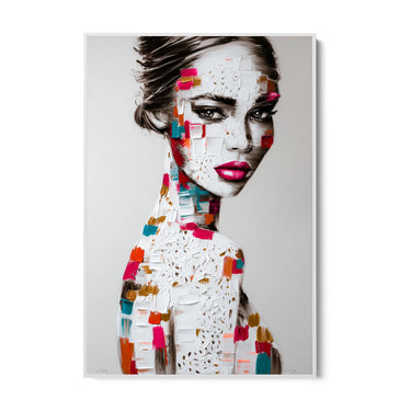 Quadro Stampa su Tela Volto Scomposto - CupidoDesign
