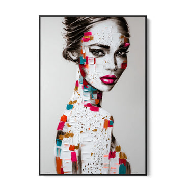 Quadro Stampa su Tela Volto Scomposto - CupidoDesign