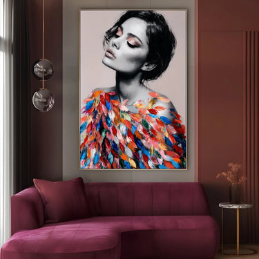 Quadro Stampa su Tela Volto Scoperto - CupidoDesign