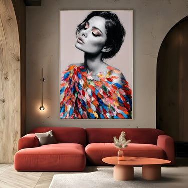 Quadro Stampa su Tela Volto Scoperto - CupidoDesign