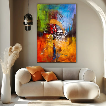 Quadro Stampa su Tela Vortici Cromatici - CupidoDesign