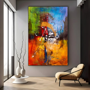 Quadro Stampa su Tela Vortici Cromatici - CupidoDesign