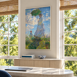 Vrouw met parasol, Claude Monet