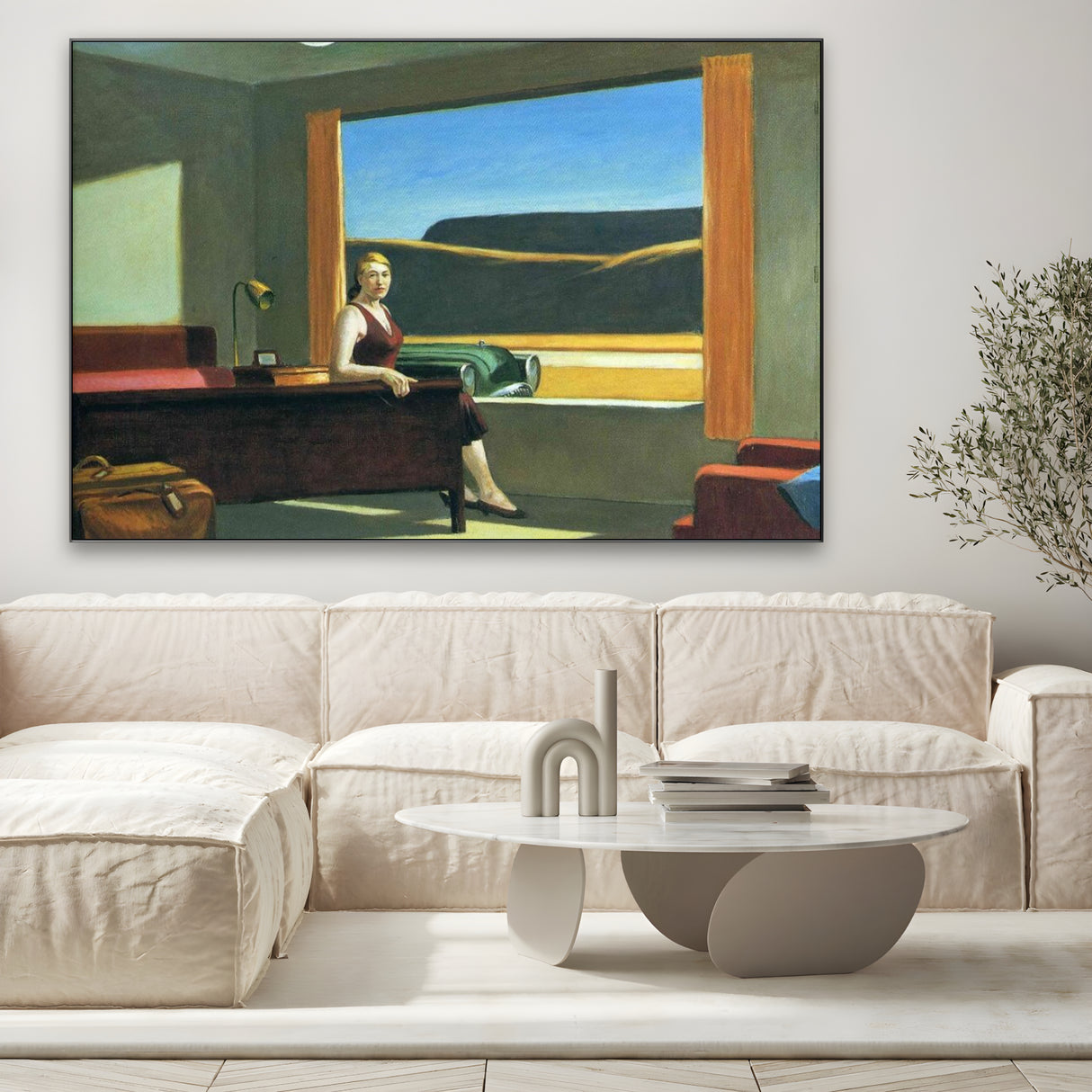 Quadro Stampa su Tela Western Motel, Edward Hopper - CupidoDesign