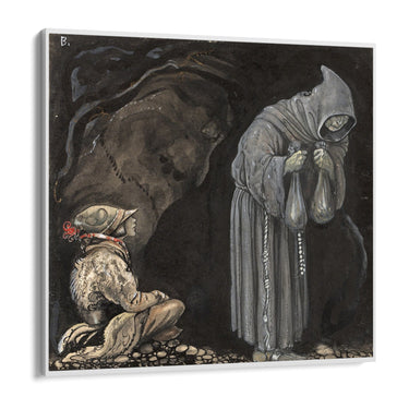 Quadro Stampa su Tela Witch and Boy, John Bauer - CupidoDesign