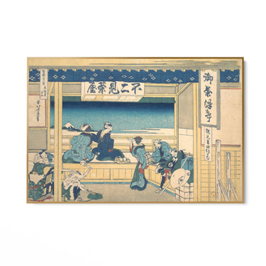 Quadro Stampa su Tela Yoshida a Tokaido, Katsushika Hokusai - CupidoDesign