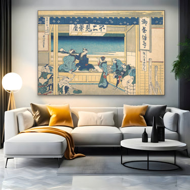 Quadro Stampa su Tela Yoshida a Tokaido, Katsushika Hokusai - CupidoDesign