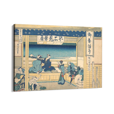 Quadro Stampa su Tela Yoshida a Tokaido, Katsushika Hokusai - CupidoDesign