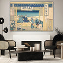 Quadro Stampa su Tela Yoshida a Tokaido, Katsushika Hokusai - CupidoDesign