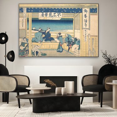 Quadro Stampa su Tela Yoshida a Tokaido, Katsushika Hokusai - CupidoDesign