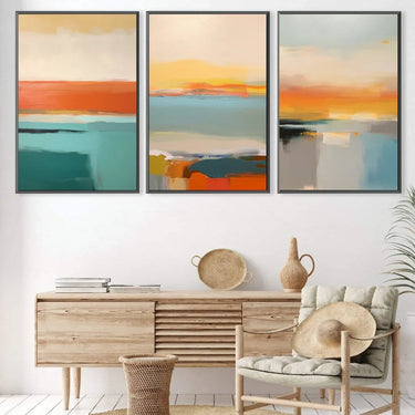 Quadro Stampa su Tela Abbraccio cromatico - CupidoDesign