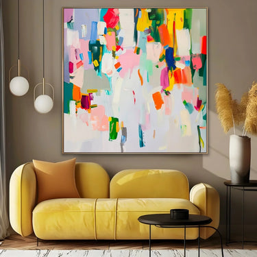 Quadro Stampa su Tela Abbraccio di Colori - CupidoDesign