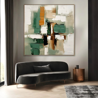 Quadro Stampa su Tela Abbraccio Verde - CupidoDesign