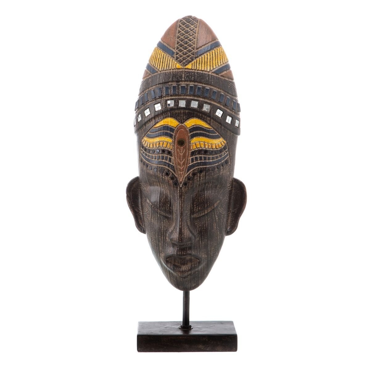 Cabeza de Hombre Africano 17 x 16 x 46 cm