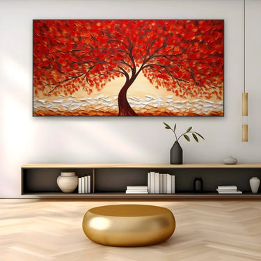 Quadro Stampa su Tela Albero Ardente d'Amore - CupidoDesign