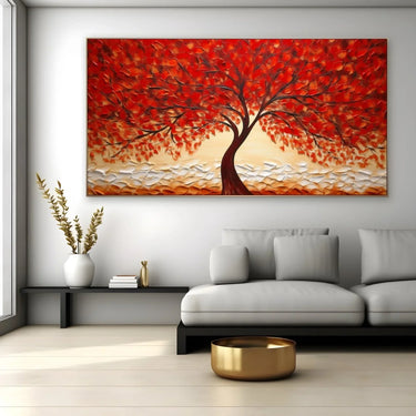 Quadro Stampa su Tela Albero Ardente d'Amore - CupidoDesign