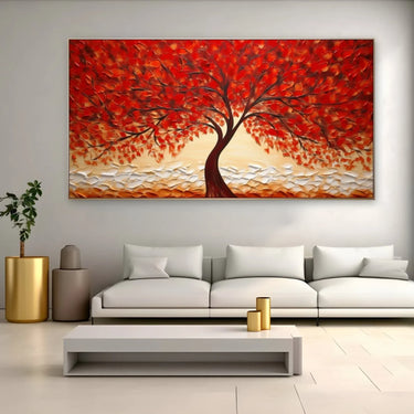 Quadro Stampa su Tela Albero Ardente d'Amore - CupidoDesign