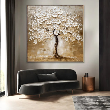 Quadro Stampa su Tela Albero dei Sogni Dorati - CupidoDesign