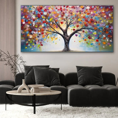 Quadro Stampa su Tela Albero della gioia - CupidoDesign