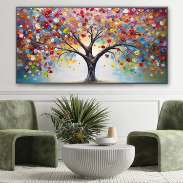 Quadro Stampa su Tela Albero della gioia - CupidoDesign
