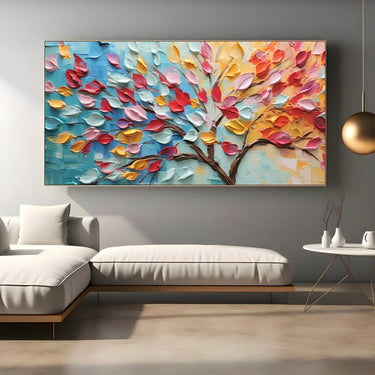 Quadro Stampa su Tela Albero della natura 75x150cm - CupidoDesign