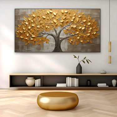 Quadro Stampa su Tela Albero dell'oro - CupidoDesign