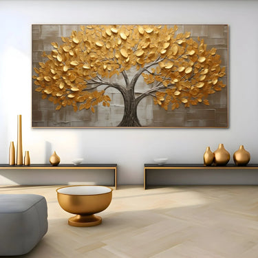 Quadro Stampa su Tela Albero dell'oro - CupidoDesign