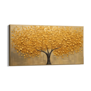 Quadro Stampa su Tela Albero dorato - CupidoDesign