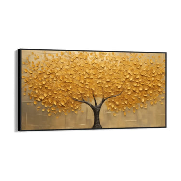 Quadro Stampa su Tela Albero dorato - CupidoDesign