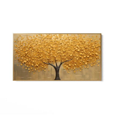 Quadro Stampa su Tela Albero dorato - CupidoDesign