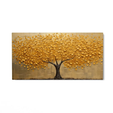 Quadro Stampa su Tela Albero dorato - CupidoDesign