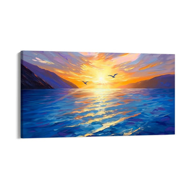 Quadro Stampa su Tela Ali al Crepuscolo - CupidoDesign
