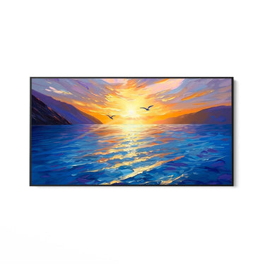 Quadro Stampa su Tela Ali al Crepuscolo - CupidoDesign