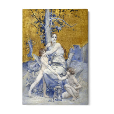 Quadro Stampa su Tela Allegoria del tempo, Luc-Olivier Merson (1896) - CupidoDesign