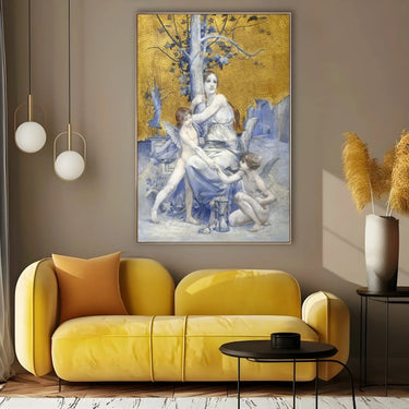 Quadro Stampa su Tela Allegoria del tempo, Luc-Olivier Merson (1896) - CupidoDesign
