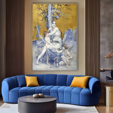 Quadro Stampa su Tela Allegoria del tempo, Luc-Olivier Merson (1896) - CupidoDesign