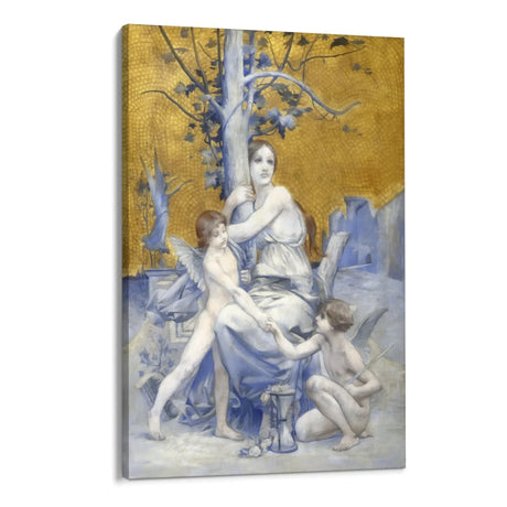 Quadro Stampa su Tela Allegoria del tempo, Luc-Olivier Merson (1896) - CupidoDesign