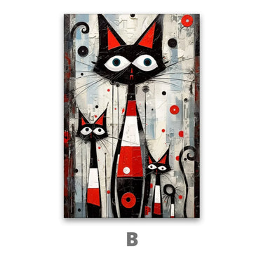 Quadro Stampa su Tela Amicizia Colorata - CupidoDesign