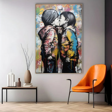 Quadro Stampa su Tela Amore Universale - CupidoDesign