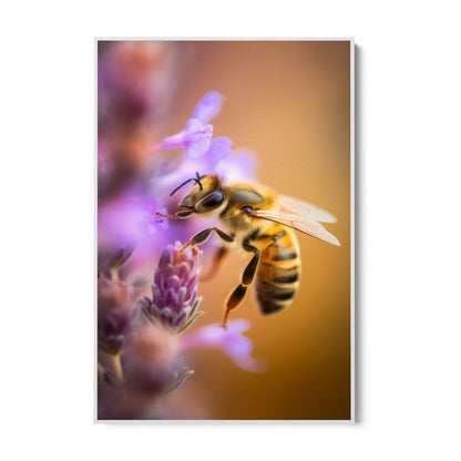 Biene zwischen den Blütenblättern