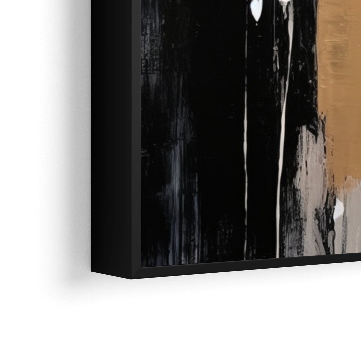Zarte Harmonie, 70 x 100 cm, mit schwarzem Rahmen