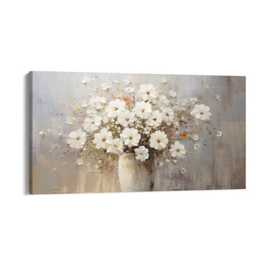 Quadro Stampa su Tela Armonia in Bianco - CupidoDesign