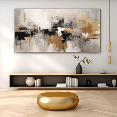 Quadro Stampa su Tela Astrattismo Nero - CupidoDesign