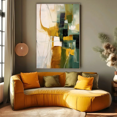 Quadro Stampa su Tela Astrattismo Verde - CupidoDesign