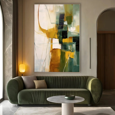 Quadro Stampa su Tela Astrattismo Verde - CupidoDesign