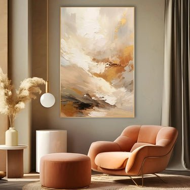 Quadro Stampa su Tela Astratto Dorato - CupidoDesign