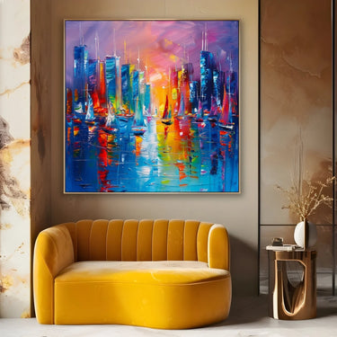 Quadro Stampa su Tela Atmosfera Luminosa - CupidoDesign