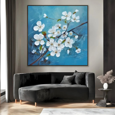 Quadro Stampa su Tela Azzurra Primavera - CupidoDesign